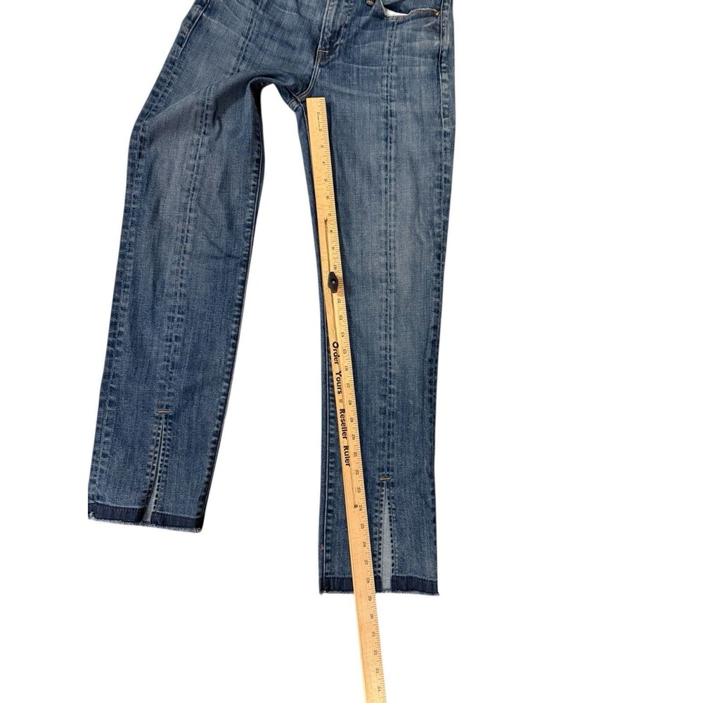 FRAME Le Nouveau Split-Hem Straight Jeans‎ Raw Hem Distressed 26 - Picture 7 of 8